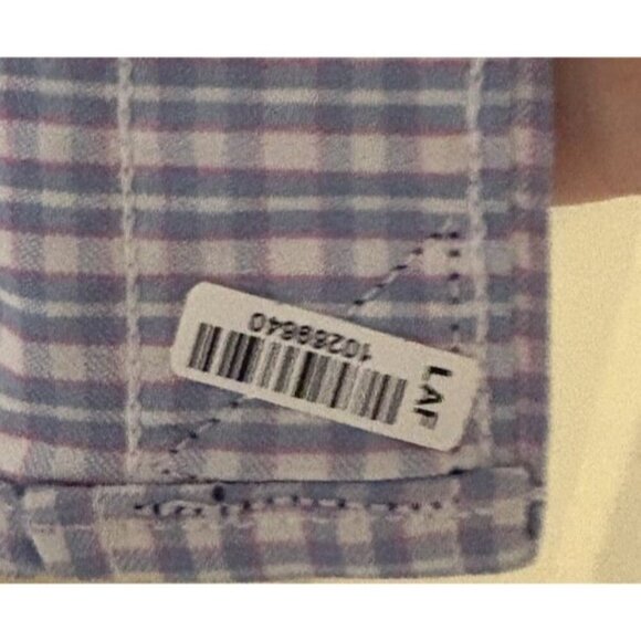 Untuckit Shirt Mens XL White Blue Pink Plaid Wrinkle Free Casual Button Down - Picture 4 of 7